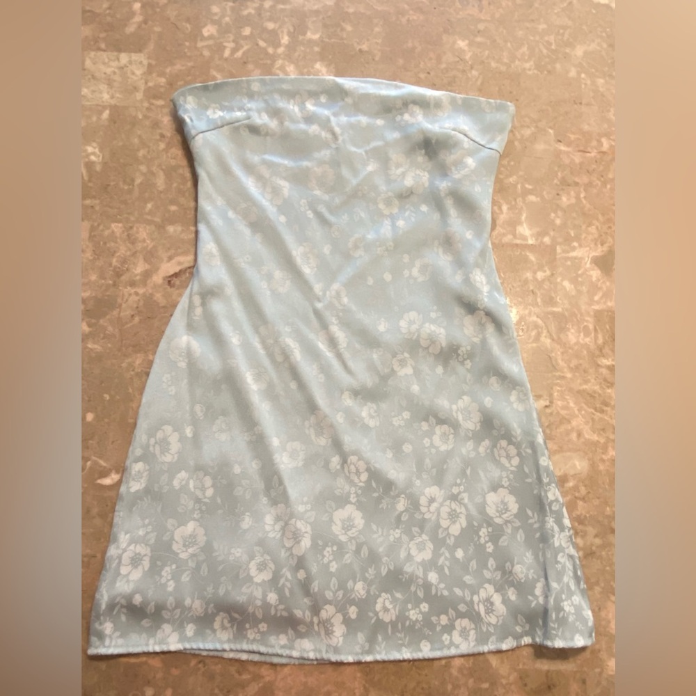 Princess Polly Light Blue Strapless Dress